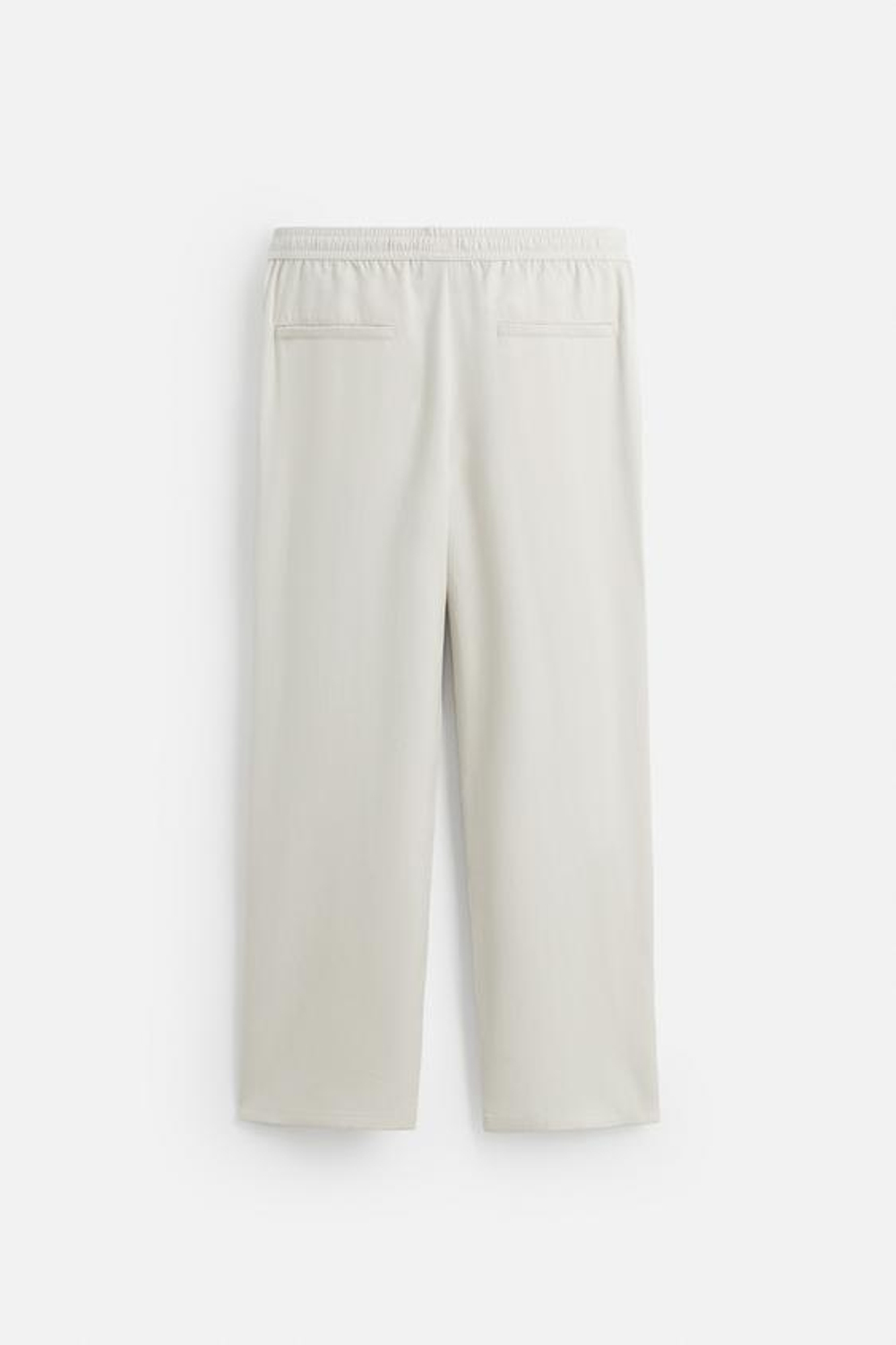 ZARA СТРУЯЩИЕСЯ БРЮКИ СВОБОДНОГО КРОЯ, ЦВЕТ ЛЬДА