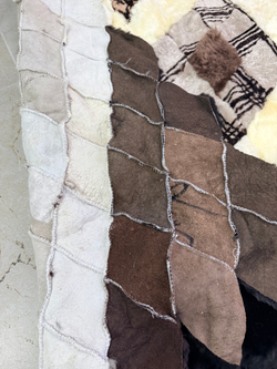 Меховой Коврик прикроватный накидка на кресло из овчины