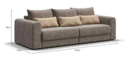 Модульный диван Ричмонд Модуль Велюр Роял тауп