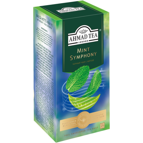 Чай черный Ahmad tea Мятная Симфония в пакетиках, 45 г, 25 пак.