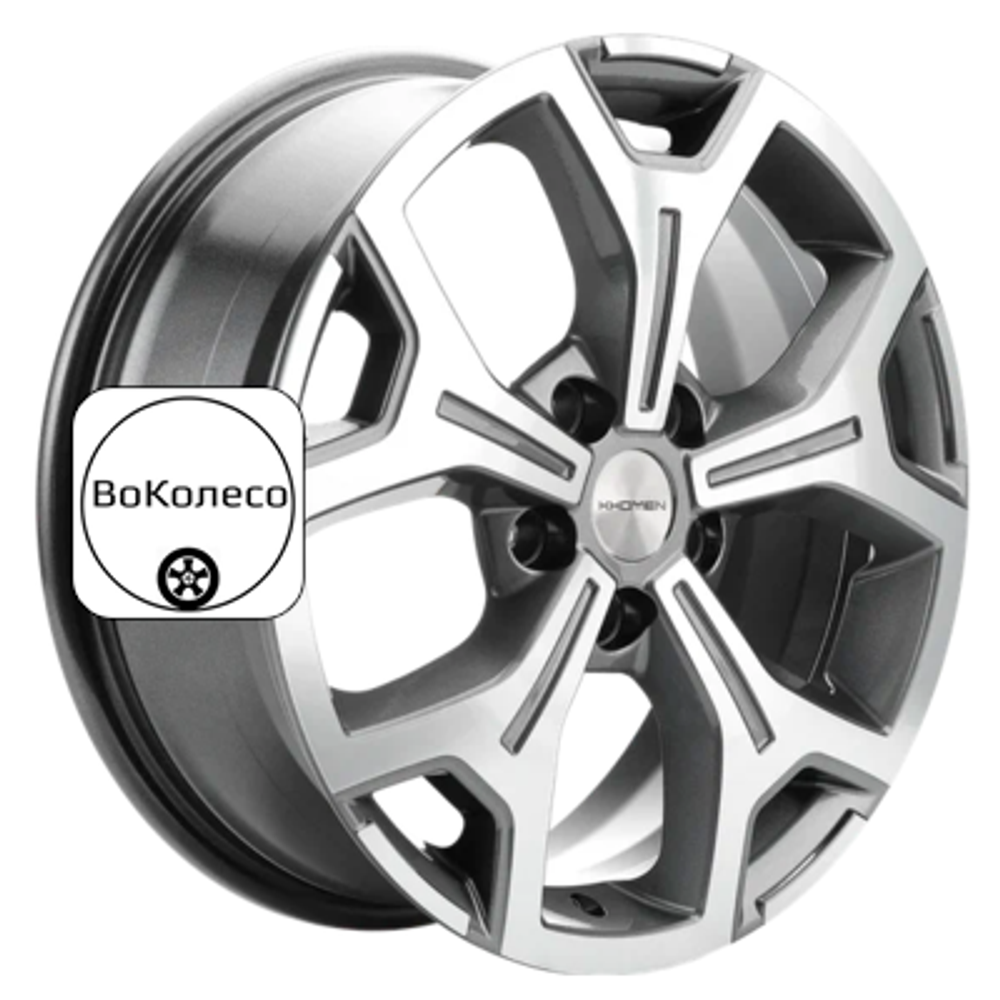6,5x17/5x120 ET55 D65,1 KHW1710(2) (VW Transporter) Gray-FP Khomen Wheels