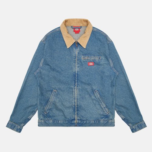 Куртка Dickies Denim Painter Jacket Khaki Tinted Blue артикул:DK0A88EGL231 - купить в магазине Дайс