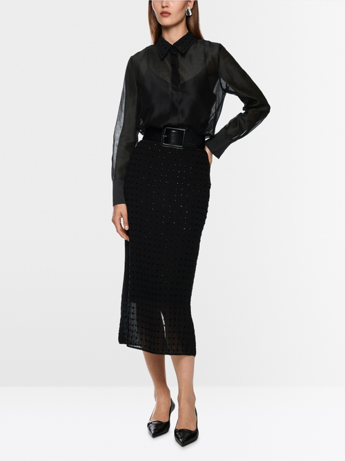 Рубашка из хлопка и шелка