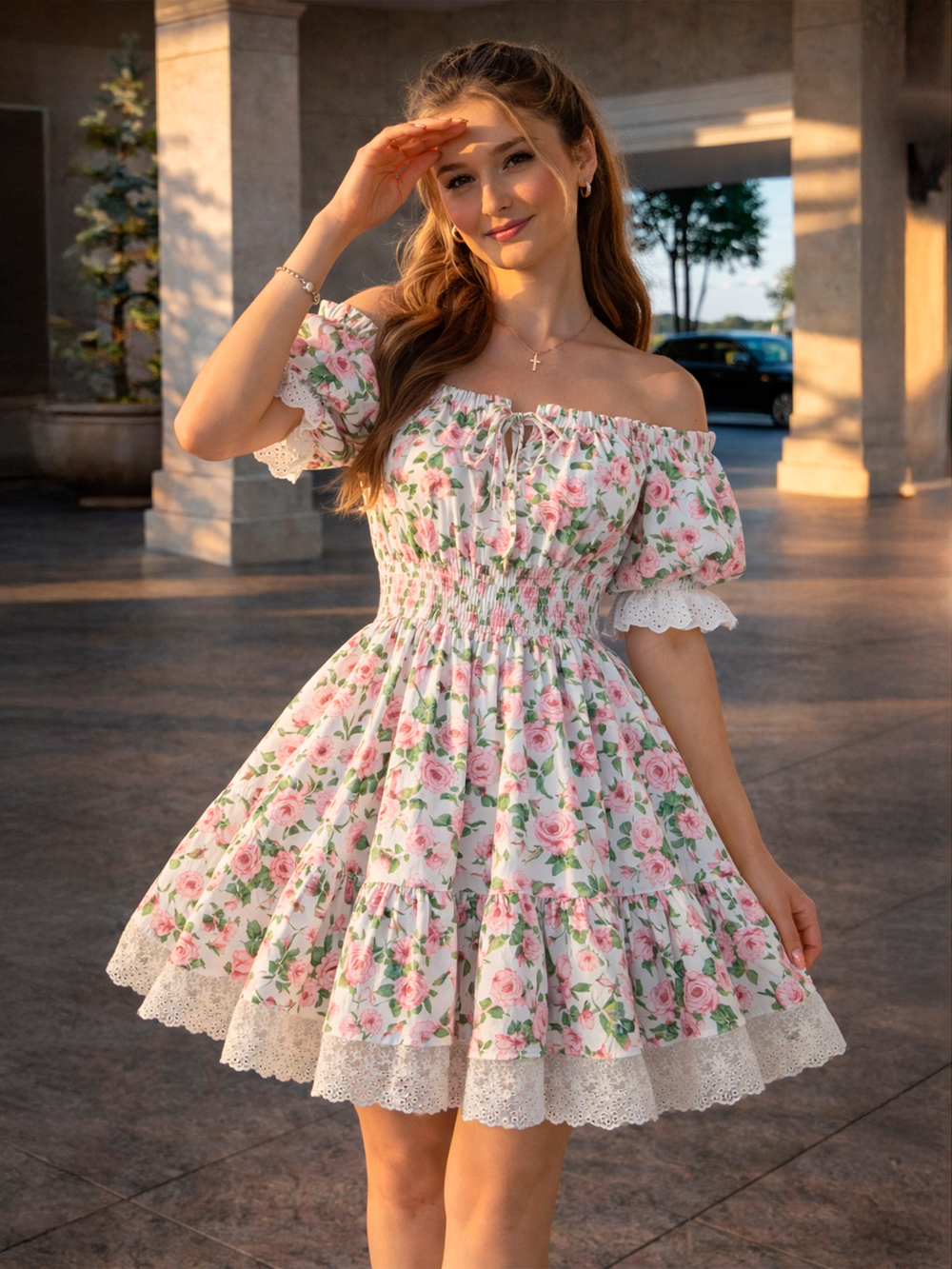 Сарафан платье летнее для девочки "Розочки"