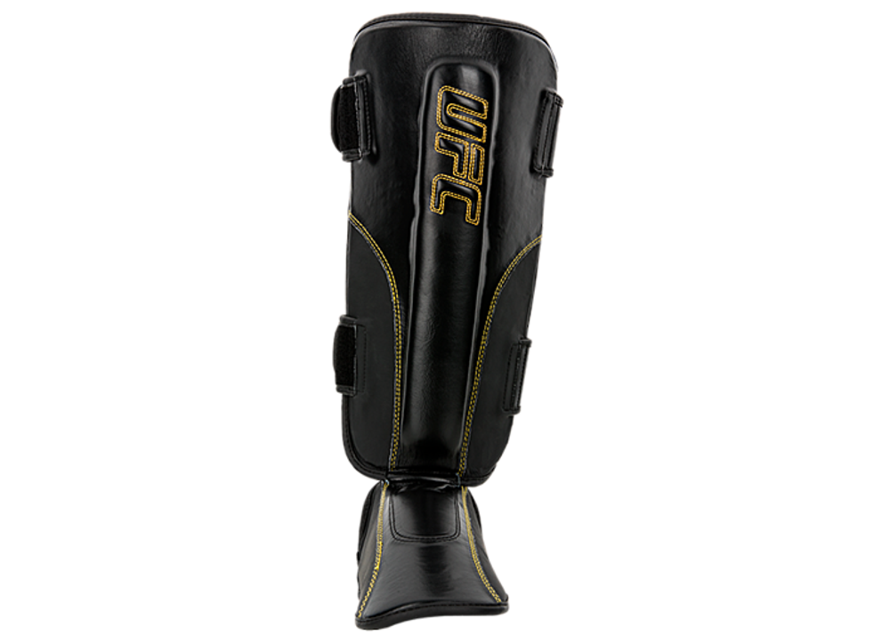 UFC Защита голени на липучках, черная - S/M