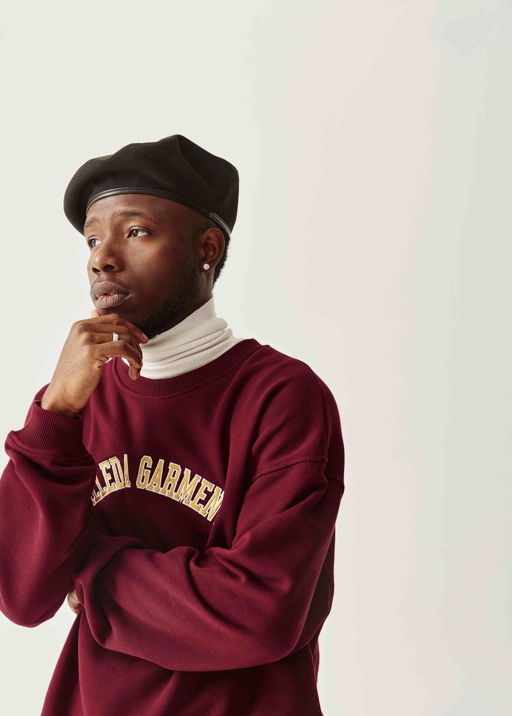 Толстовка Called a Garment College вишневая