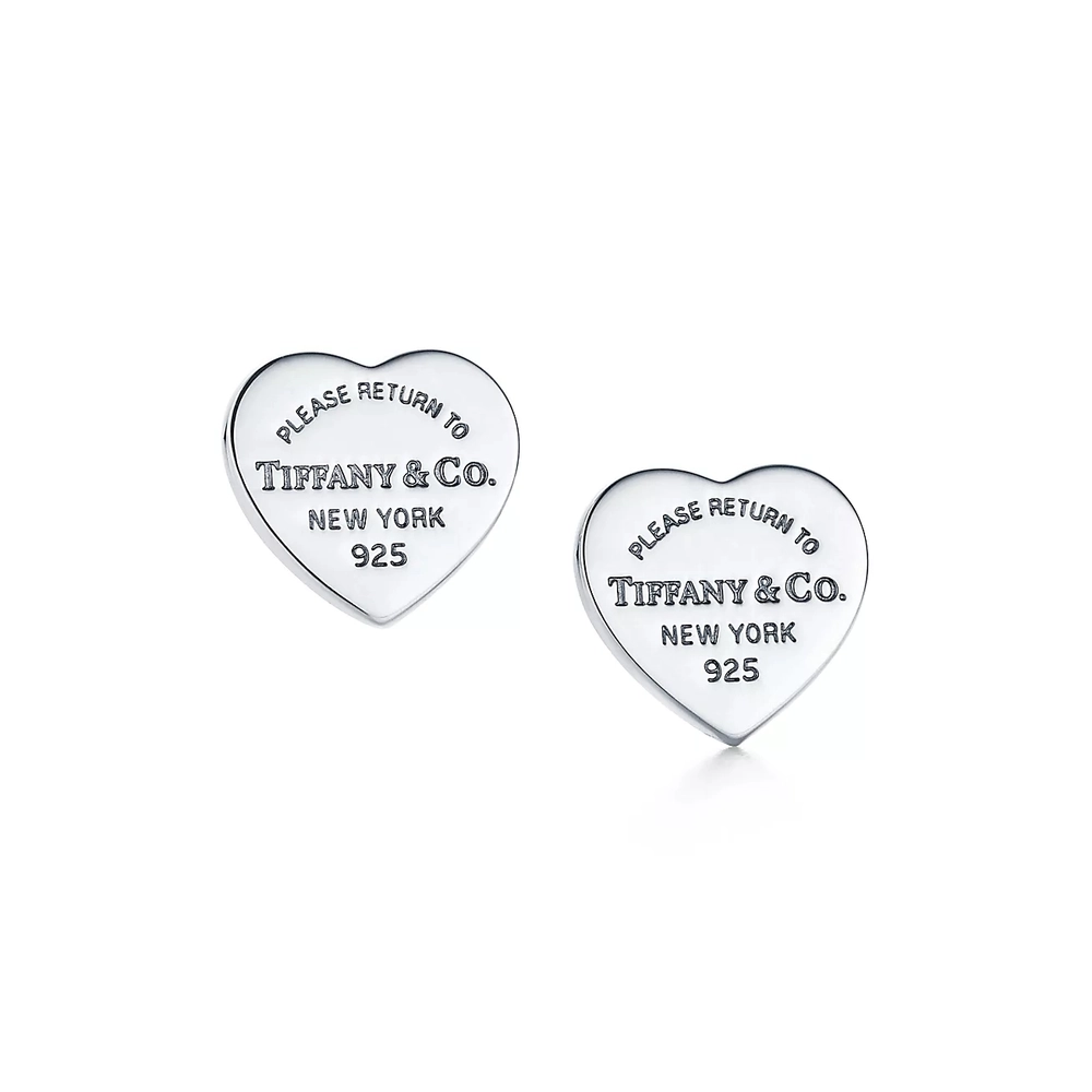 Серьги из серебра 925 в форме сердца Tiffany, Тиффани💠В наличии