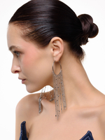 Серьги "Chain mix kongo" Silver