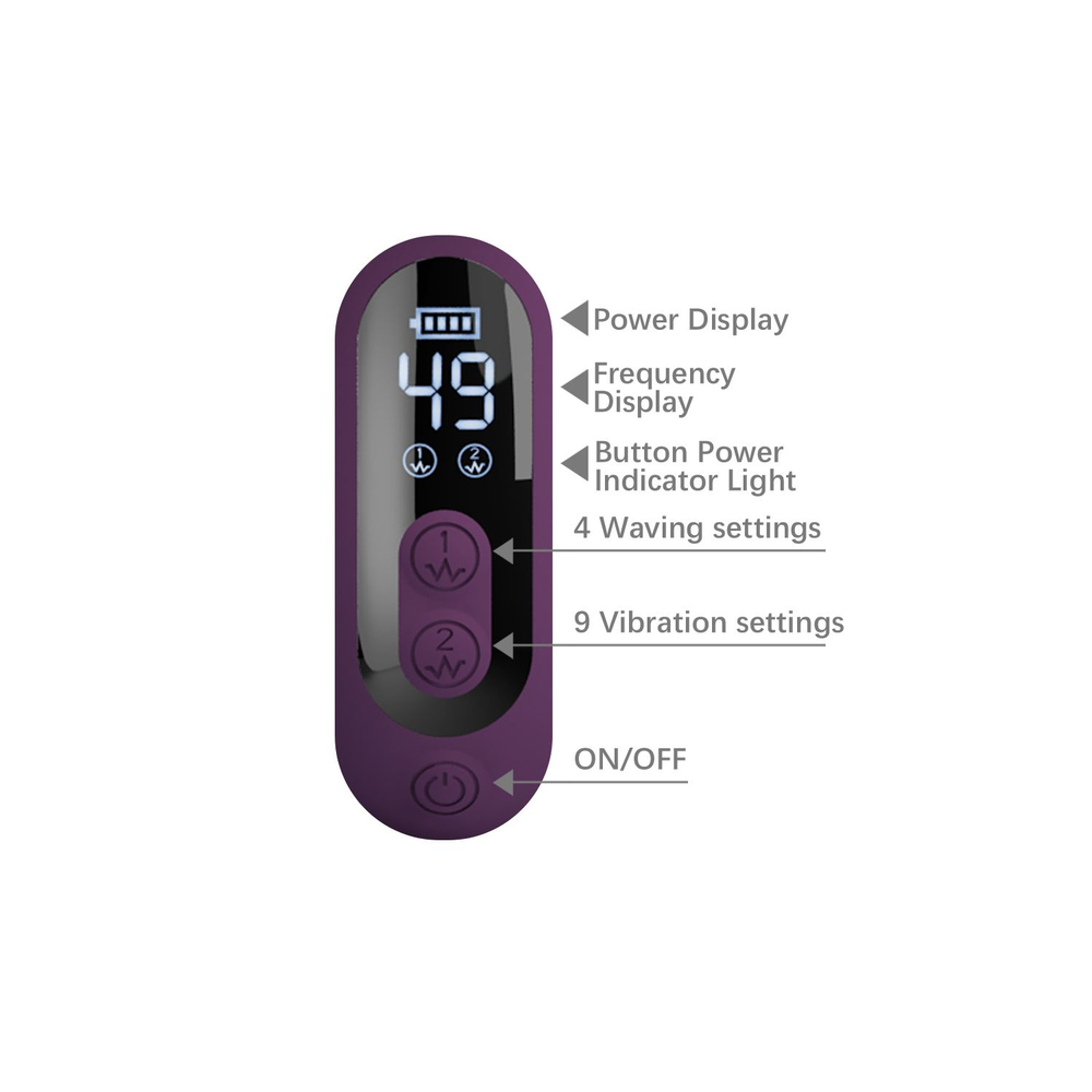 Фиолетовый вибромассажёр-кролик Dee - 23,9 см. (Цвет: фиолетовый)