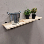 Настенные полки из натурального дерева в стиле Лофт