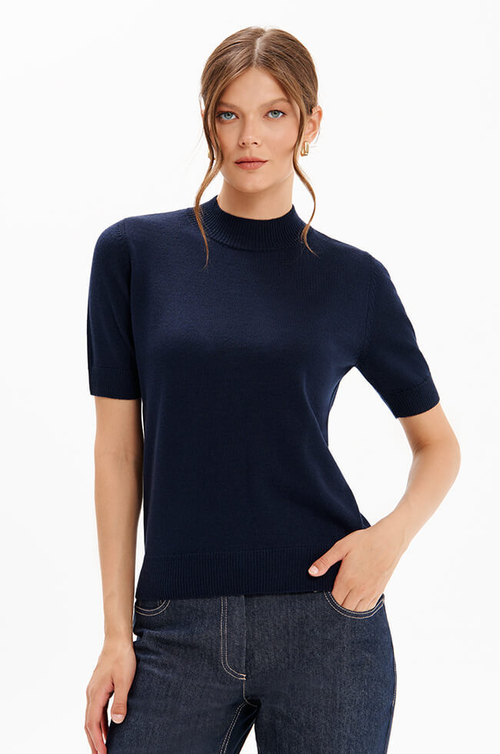 23436 Джемпер женский (темно-синий)