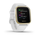 Смарт-часы Garmin Venu Sq белый с золотистым алюминиевым безелем и с силиконовым ремешком 010-02427-11