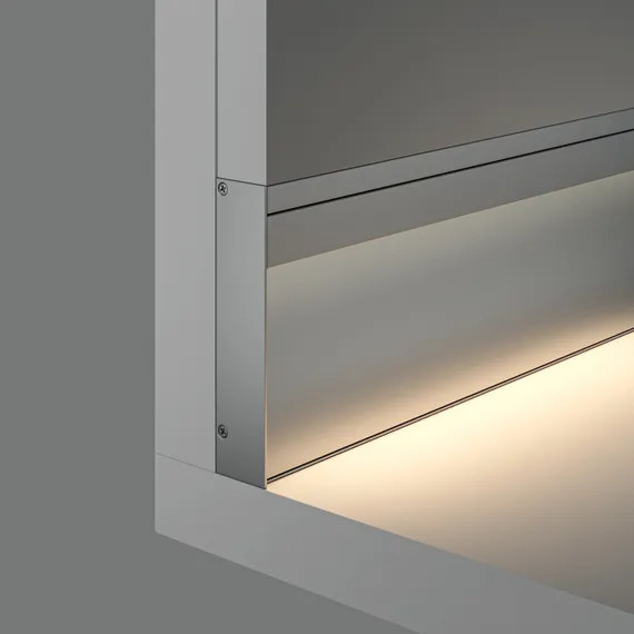 Алюминиевый профиль плинтус 80x18 (Серебро, 2 м), ALM-8018-S-2M Led Strip alm-8018-s-2m