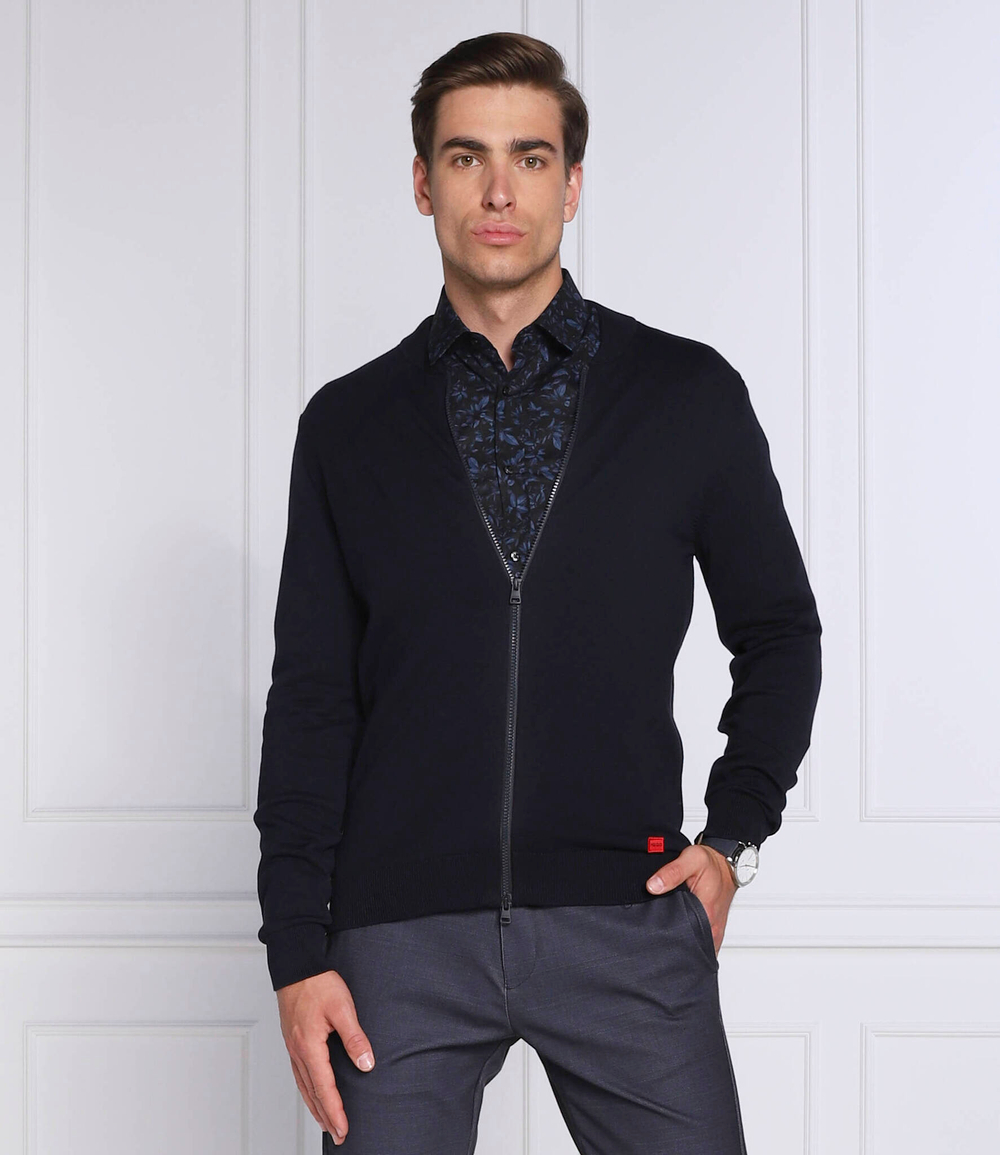 свитер san jaque-c HUGO - темно-синий(50474809)