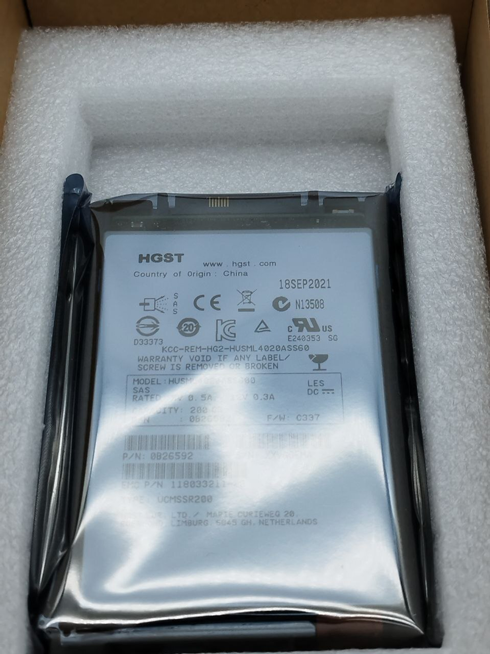 Твердотельный диск EMC 005051197 200Gb 6G SAS 2,5