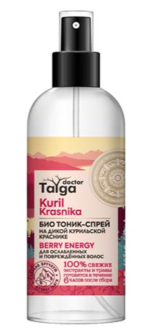 Тоник-спрей для волос Doctor Taiga для ослабленных и поврежденных волос 170 мл