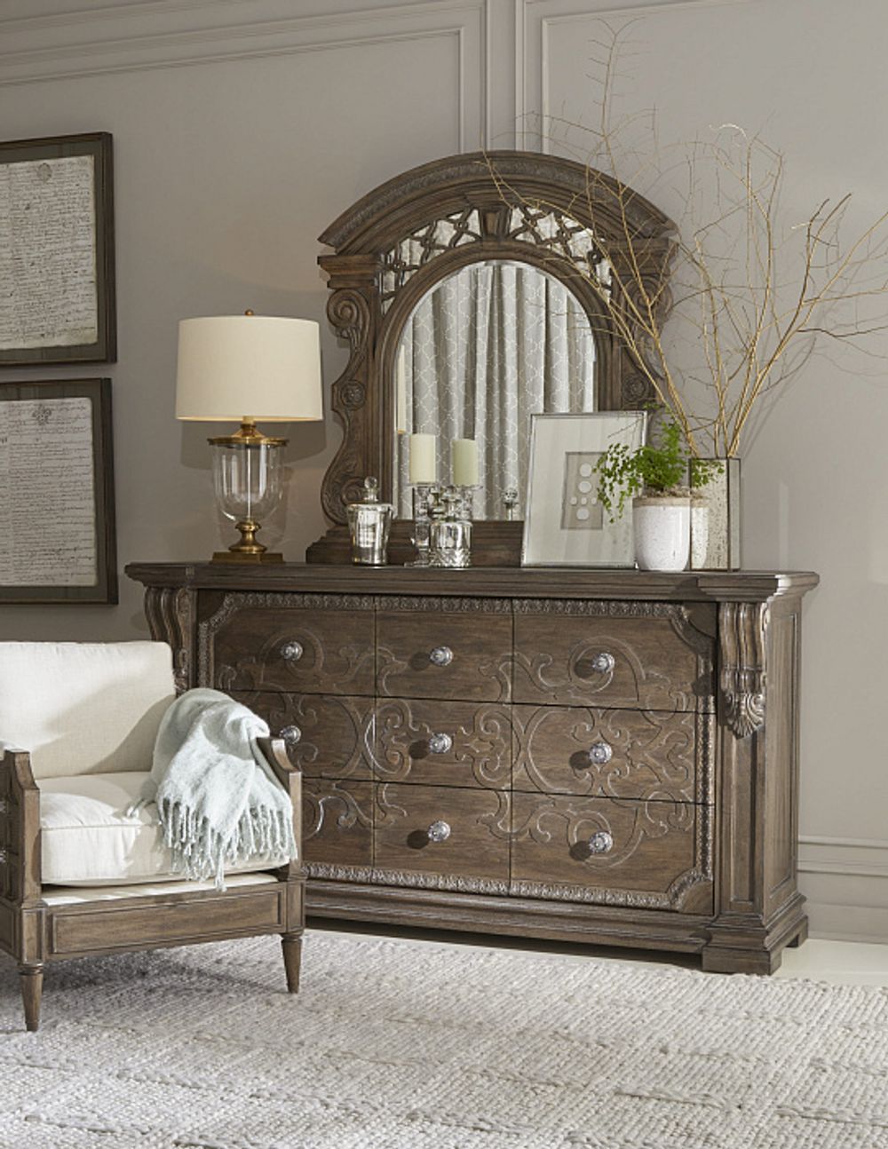 Зеркало резное "Архипелаг Винтаж"