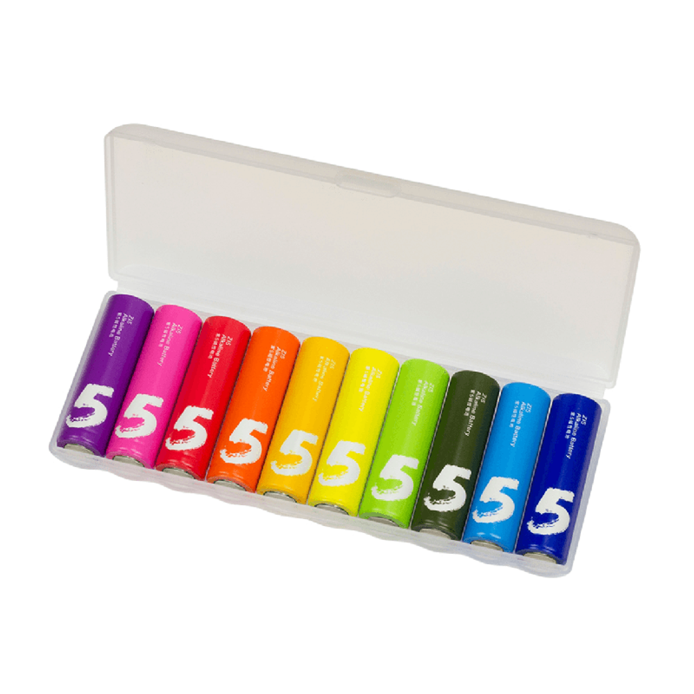 Щелочные «пальчиковые» батарейки Xiaomi AA Rainbow Batteries (10 шт.) (версия Global)