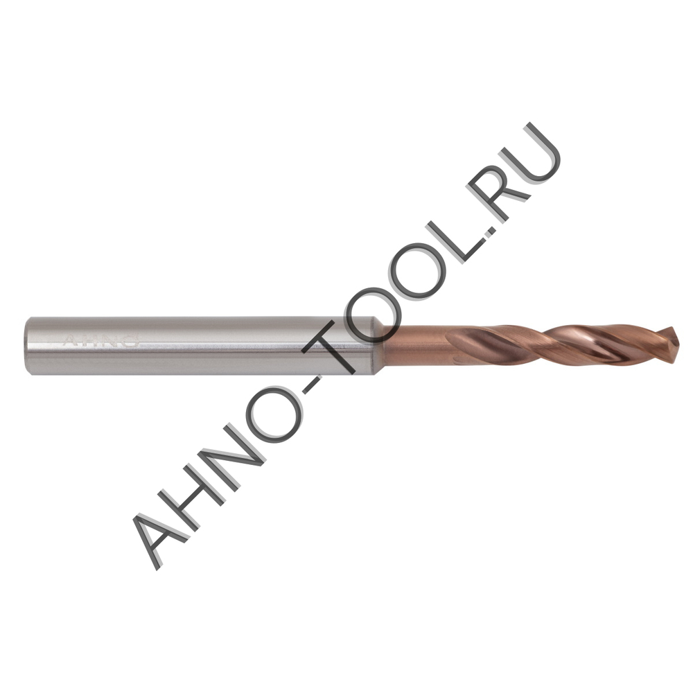 Сверло  4.3мм  твердосплавное 3D без подвода СОЖ. SP-X800030430 VHM AHNO по стали, чугуну, нерж. и ж