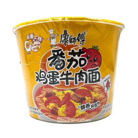 Лапша Kangshifu в стакане со вкусом помидора и яйца, 126г.
