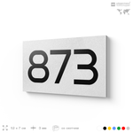 Номер на дверь 873, табличка на дверь для офиса, квартиры, кабинета, аудитории, склада, белая 120х70 мм, Айдентика Технолоджи