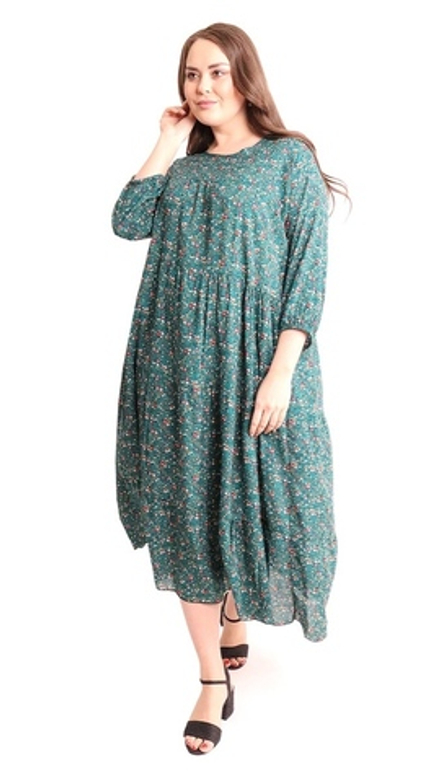 [m]Платье ярусами длинное 9024