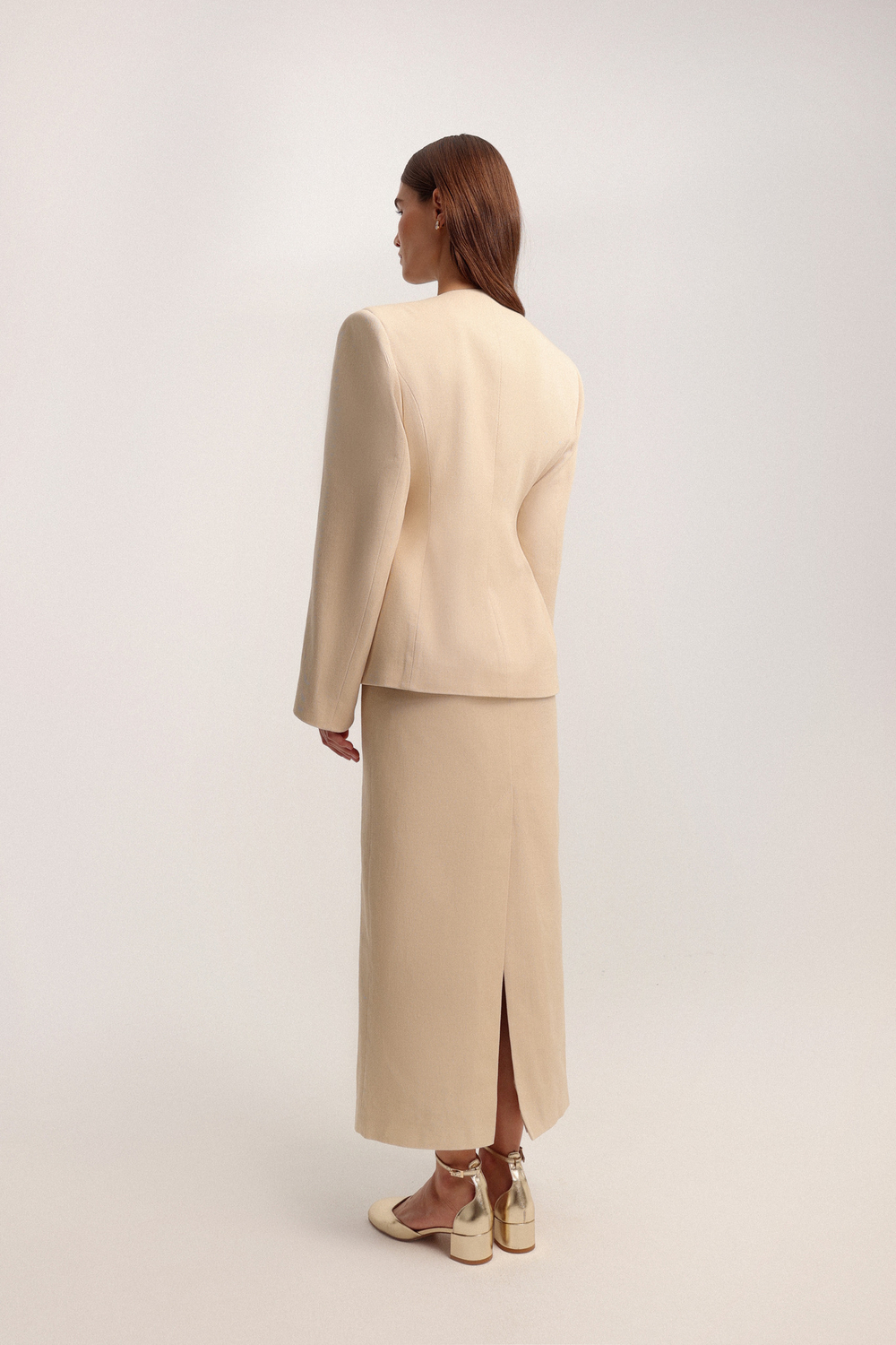 Юбка миди из денима