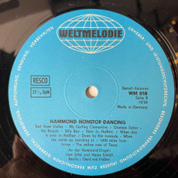 Винтажная виниловая пластинка LP Uwe Johst Und Heino Schildt Hammond Non Stop Dancing (Germany 1972)