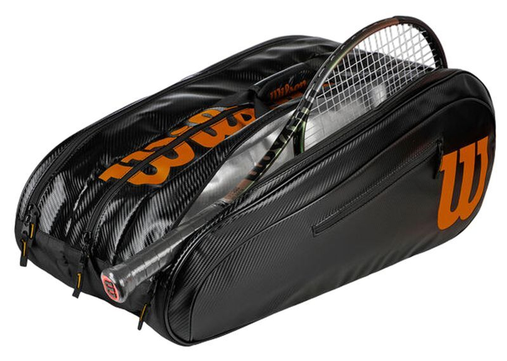 Сумка теннисная Wilson ELITE 15 PK - black/bronze
