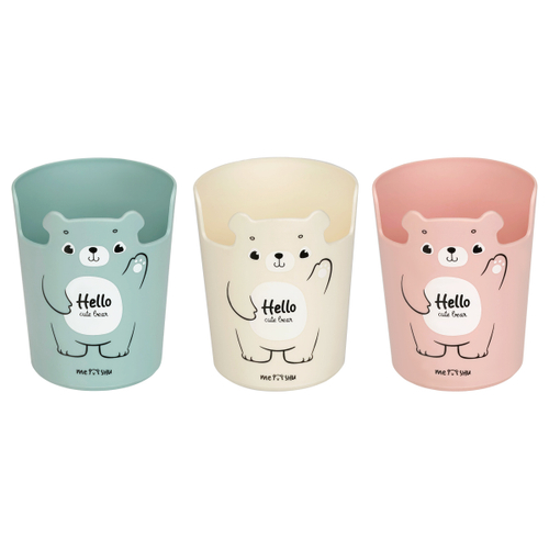 Подставка-стакан MESHU "Bear", пластиковая, ассорти MS_65095