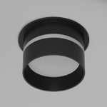 DK2404-BK Встраиваемый светильник влагозащ., IP 44, до 15 Вт, GU10, черный, алюминий