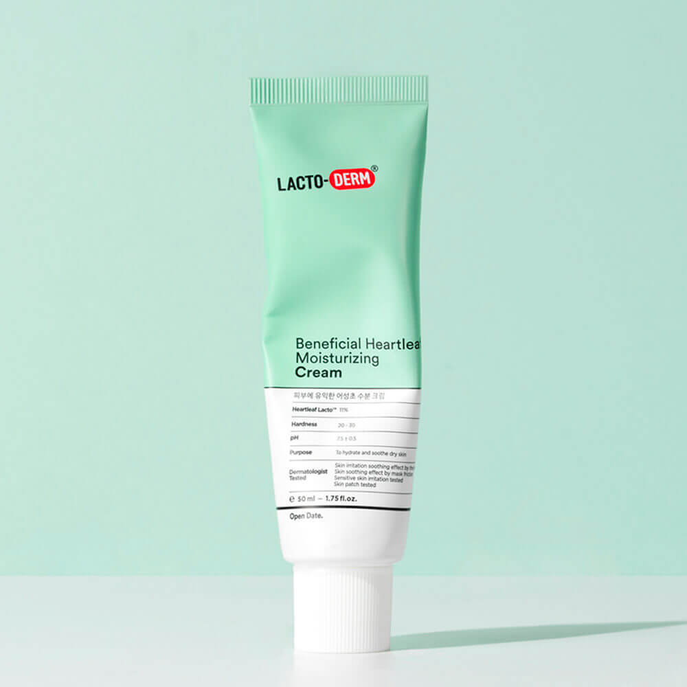 Успокаивающий крем с пробиотиками и хауттюйнией LACTODERM Beneficial Heartleaf Moisturizing Cream