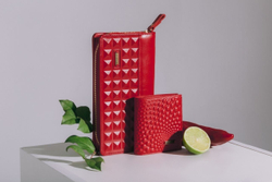 Портмоне «Геометрия». Цвет красный