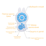 Мультифункциональный медиаплеер для детей Большой зайка alilo G7 с пультом ДУ