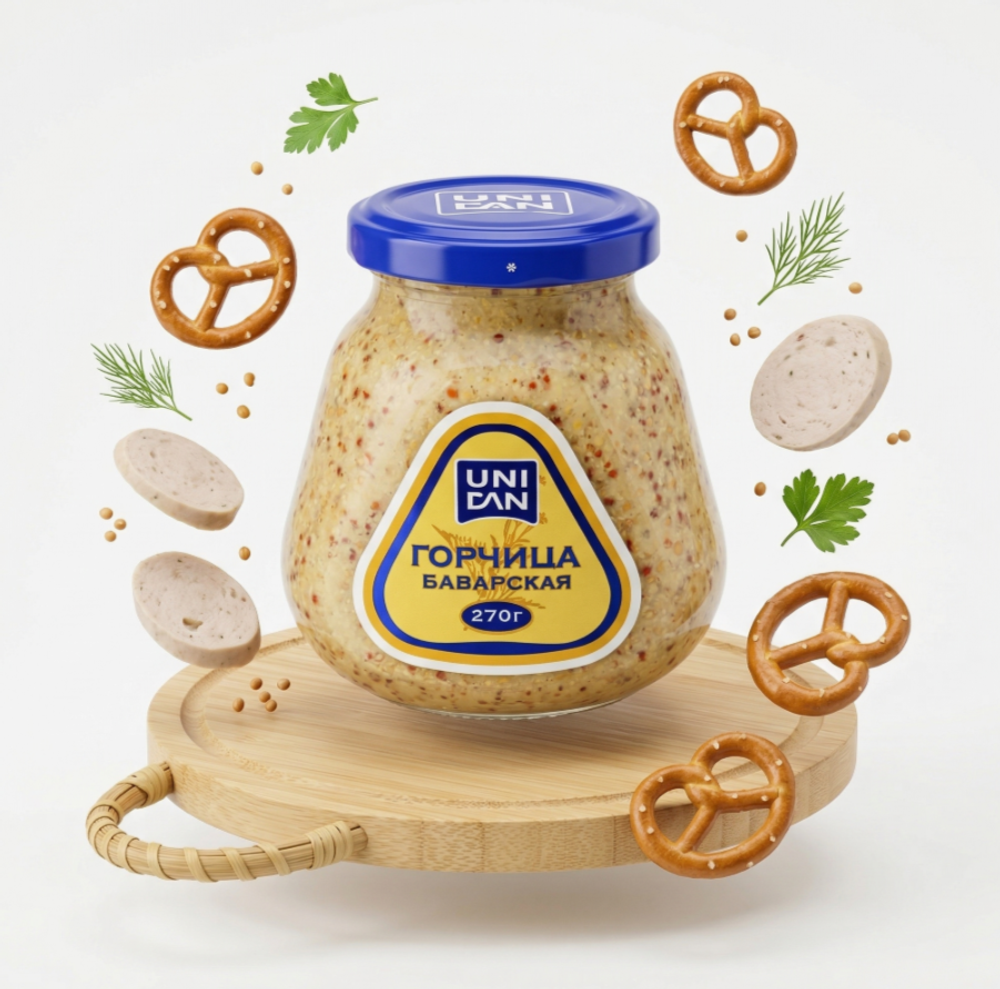 Горчица Баварская Юни Дан, 270гр