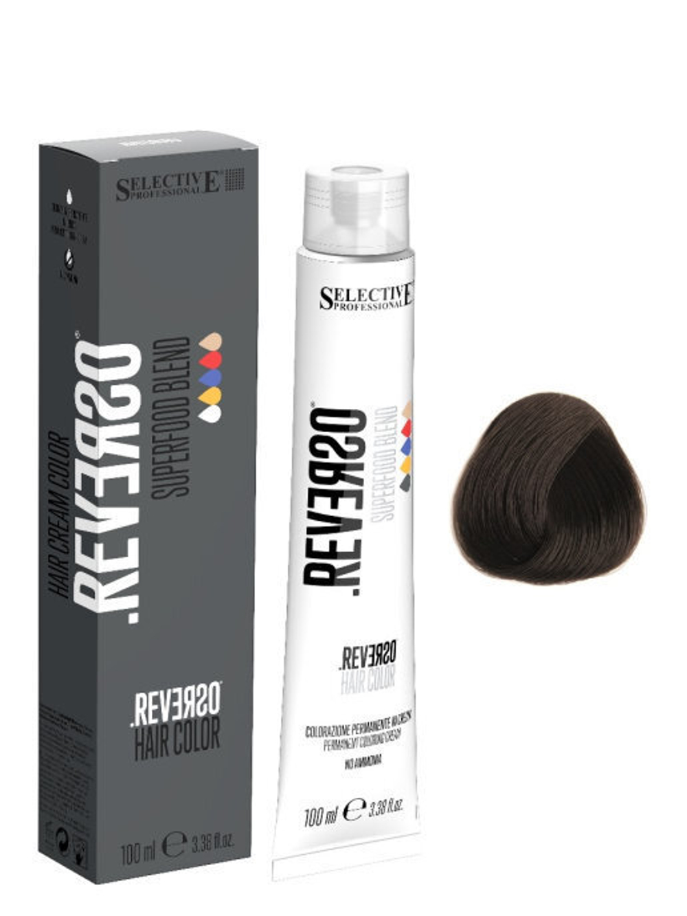 4.00 "Reverso Hair Color" Каштановый интенсивный 100мл