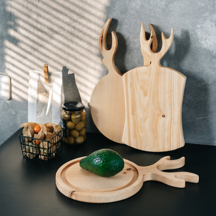 Набор разделочных досок из сибирского кедра 3 шт.  RDN30