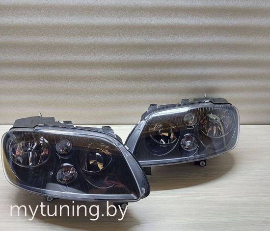 Передние фары black для VW Caddy Touran