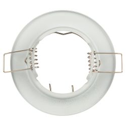 Встраиваемый светильник штампованный ЭРА ST1 SWH MR16 GU5.3 белый матовый | Штампованные встраиваемые светильники