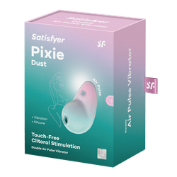 Вакуумный стимулятор клитора Satisfyer Pixie Dust, мятно-розовый