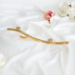 Ручка скоба мебельная Арт Бранч правая Амбер