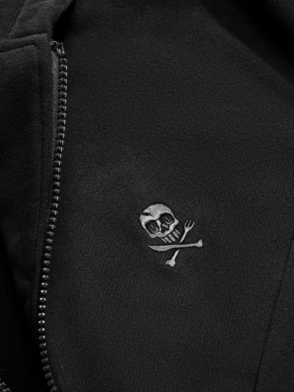 Худи Hardlunch Logo на молнии черный