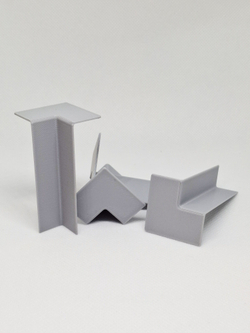 Внутренний угол для плинтуса с прямым профилем 100*13мм - 4 шт.