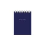 Блокнот МАЛЫЙ ФОРМАТ А7 75х105 мм, 40 л., гребень, картон, клетка, BRAUBERG "Minimal Classic"