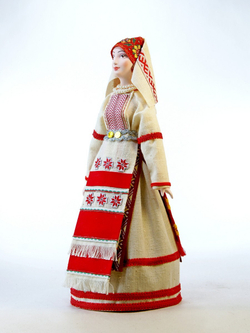 Кукла коллекционная в женском костюме, Ижора