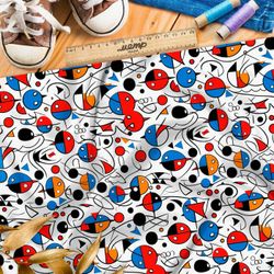 Ткань премиум сатин призрачный космос