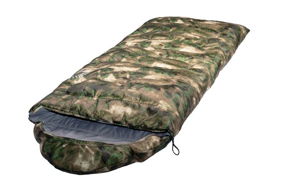 Спальный мешок INDIANA Traveller Camo R-zip от -12 °C (одеяло с подголовником 230+35X90 см)