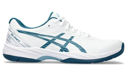 Мужские кроссовки теннисные Asics Gel-Game 9 - white/restful teal