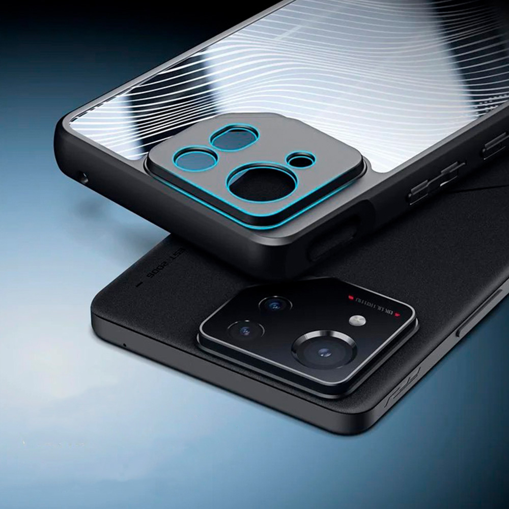 Чехол DUX DUCIS на Asus Rog Phone 8 / 8 Pro акриловый с черным бортом и защитой камеры