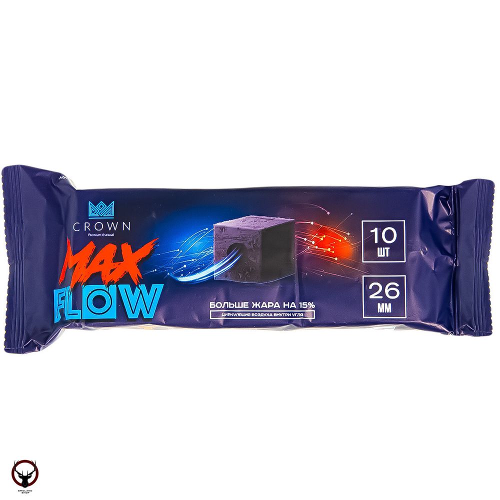 Уголь Crown MaxFlow Smart 26мм 10шт